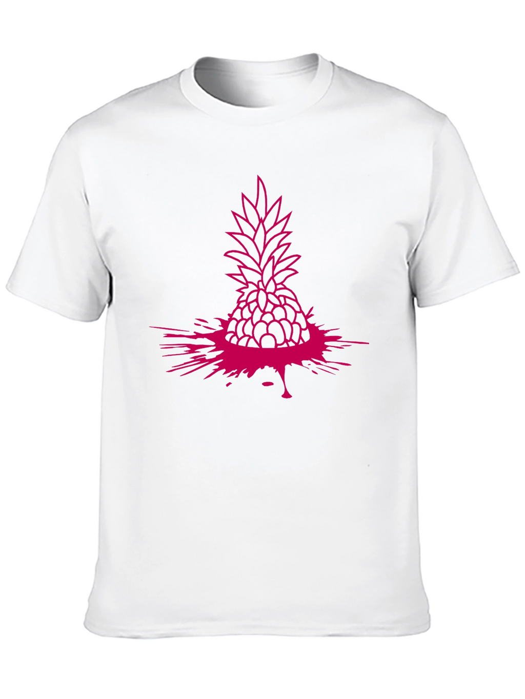 Pineapple Splash Graphic Tee - Modern Casual Style
