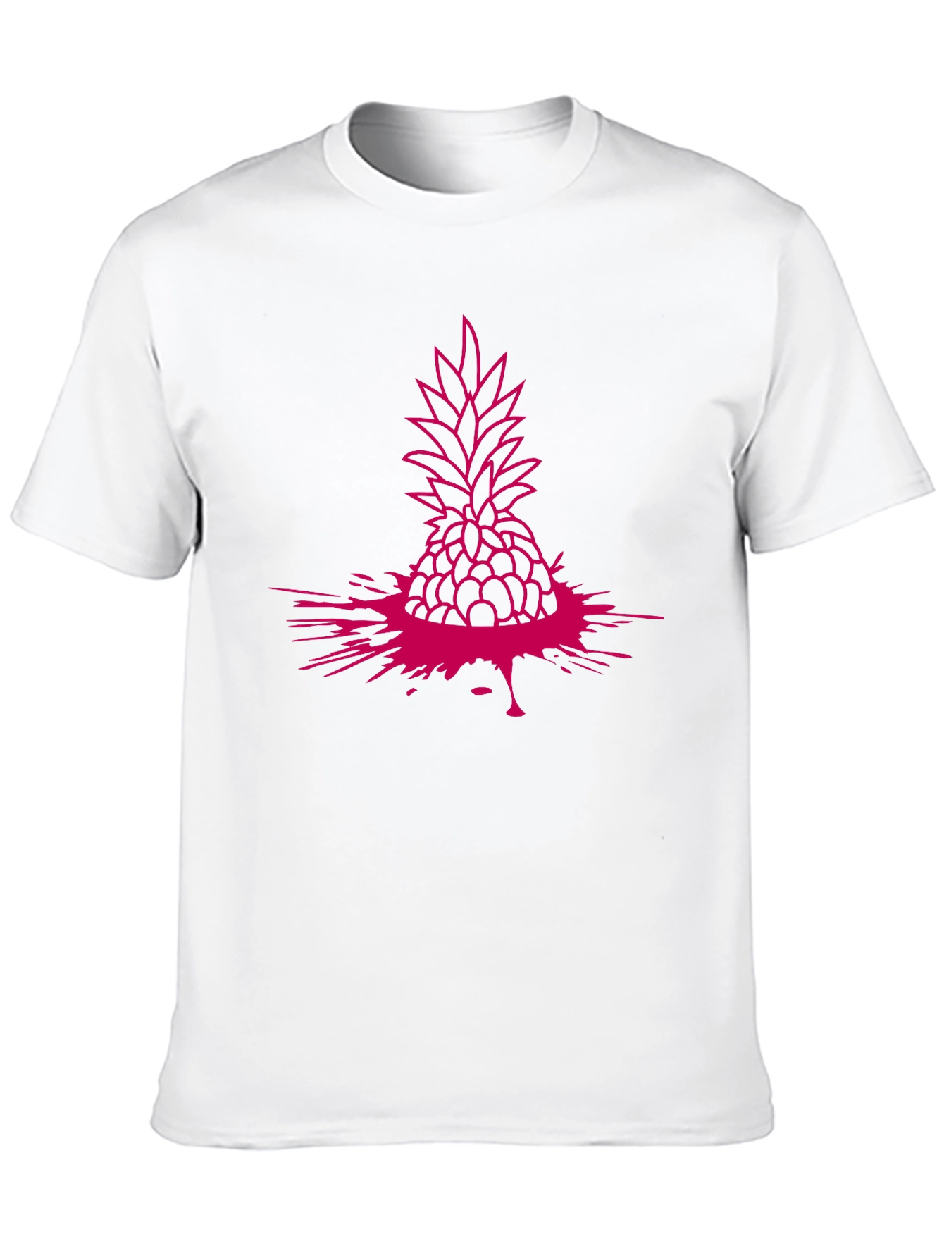Pineapple Splash Graphic Tee - Modern Casual Style