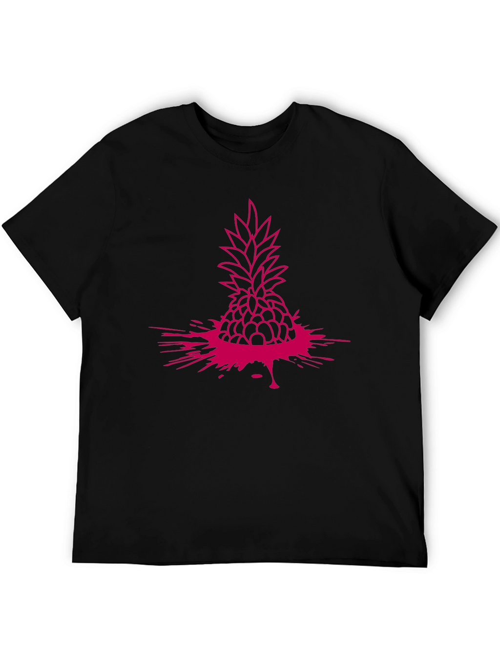 Pineapple Splash Graphic Tee - Modern Casual Style