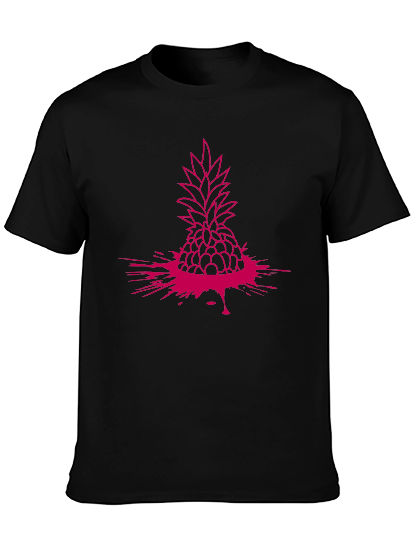 Pineapple Splash Graphic Tee - Modern Casual Style