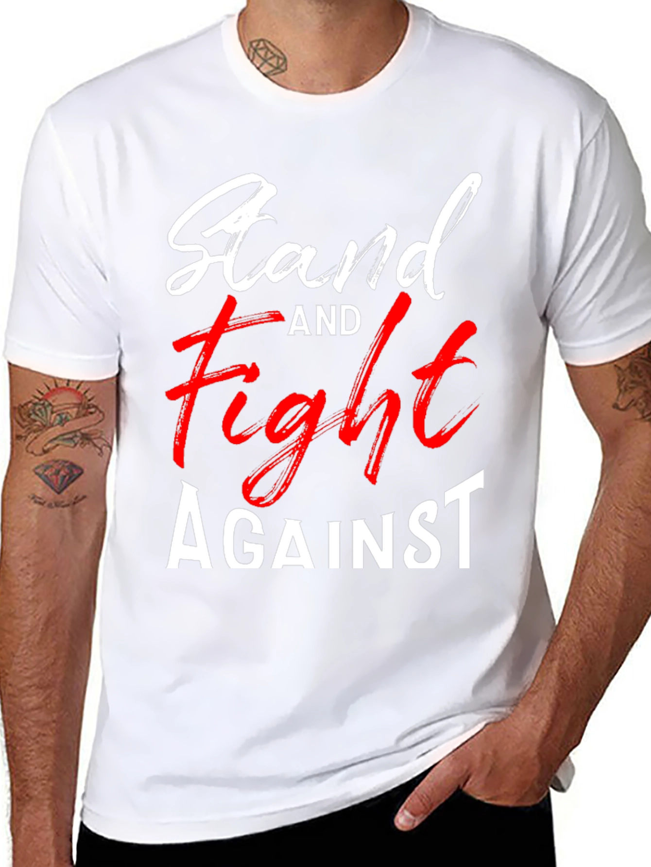 Stand and Fight Graphic Tee - Black