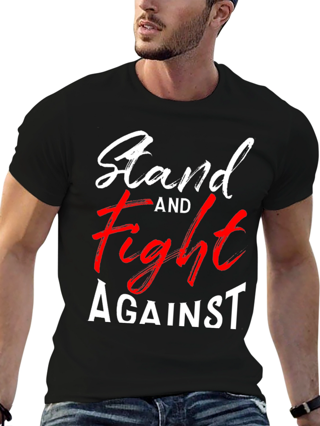 Stand and Fight Graphic Tee - Black