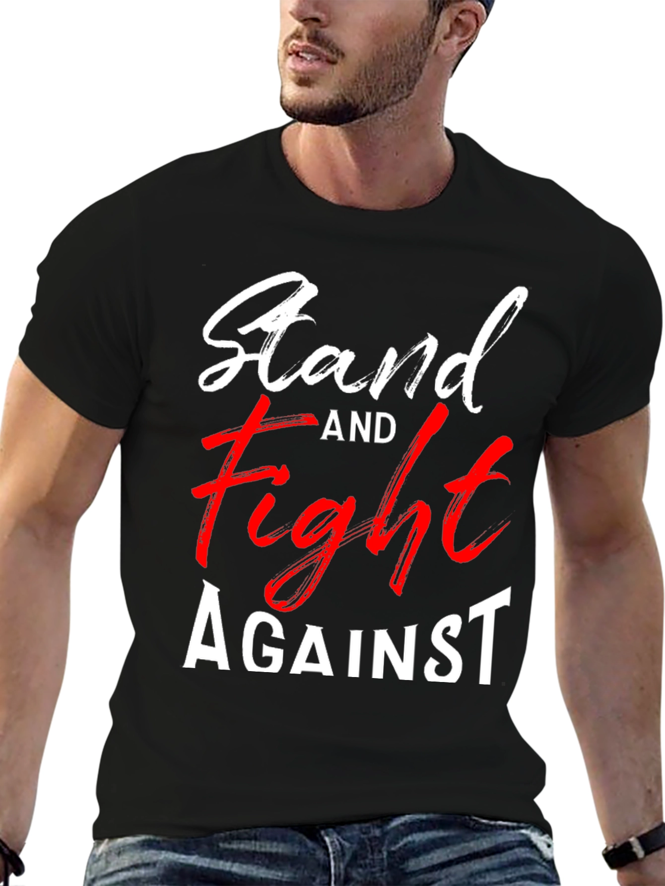 Stand and Fight Graphic Tee - Black