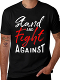 Stand and Fight Graphic Tee - Black