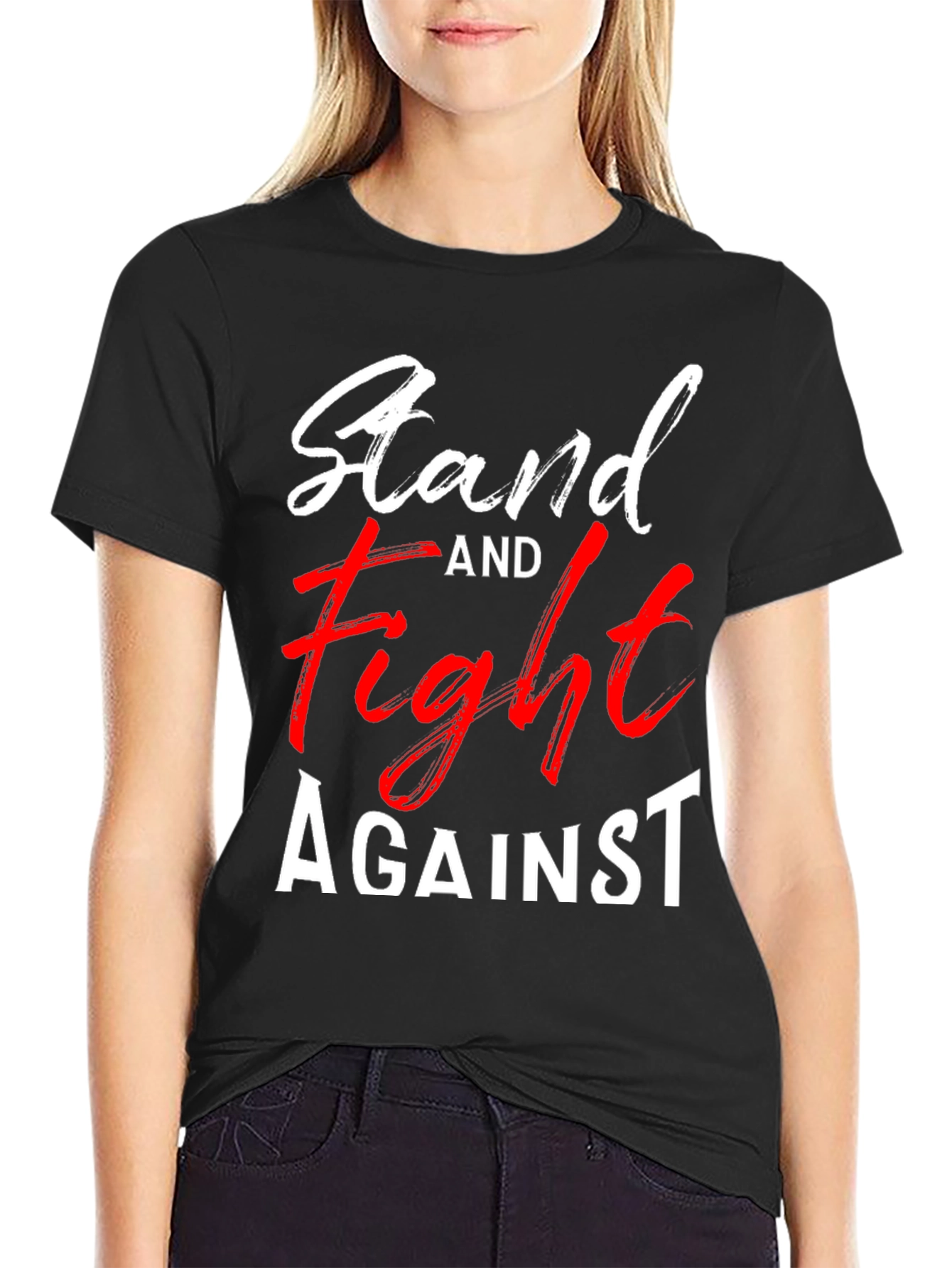 Stand and Fight Graphic Tee - Black