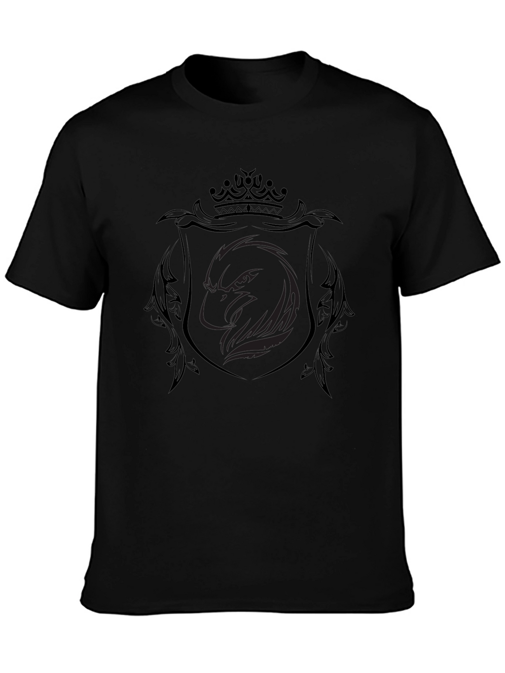 Black Eagle Crest T-Shirt - Stylish Mens Tee