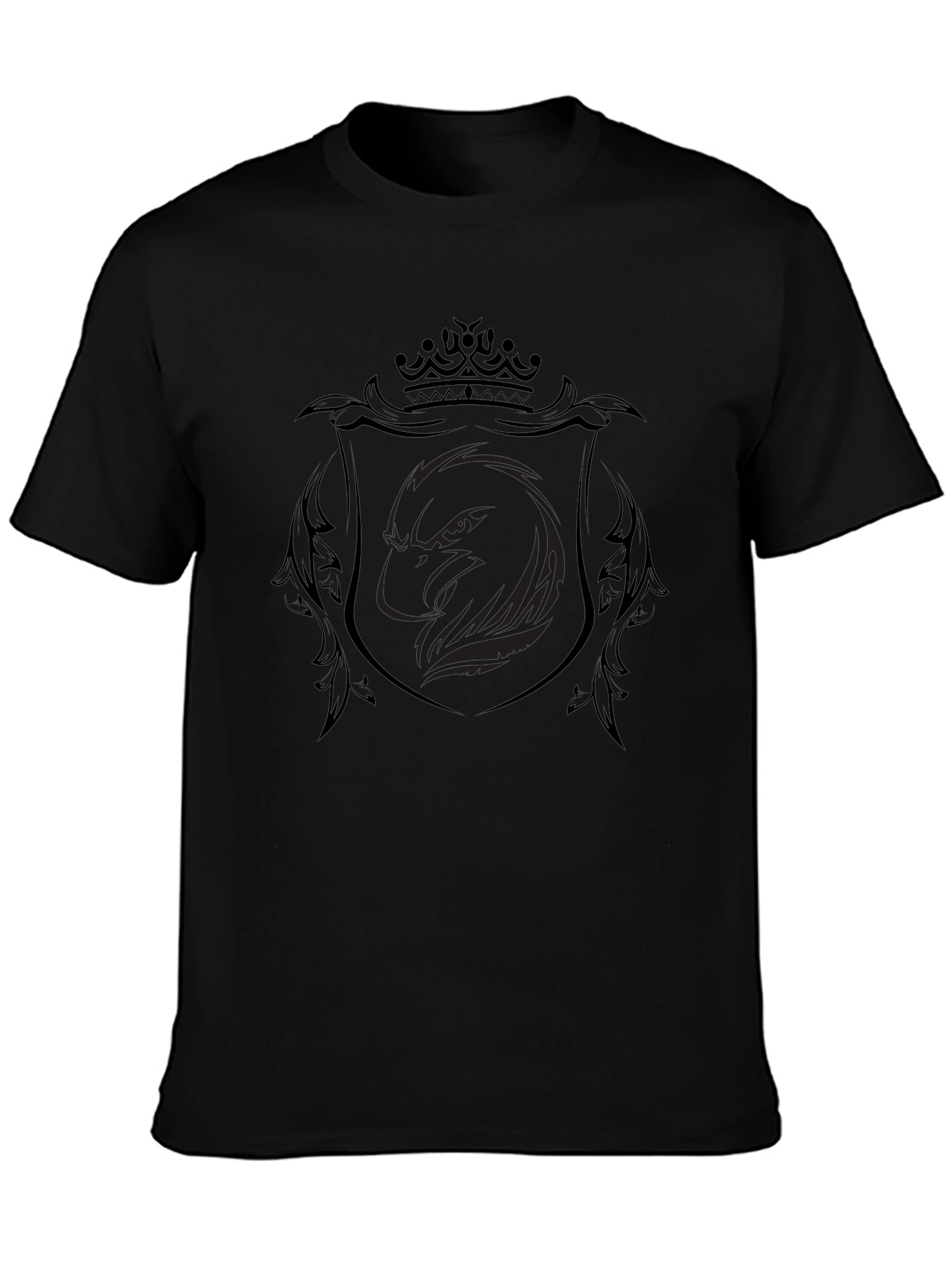 Black Eagle Crest T-Shirt - Stylish Mens Tee