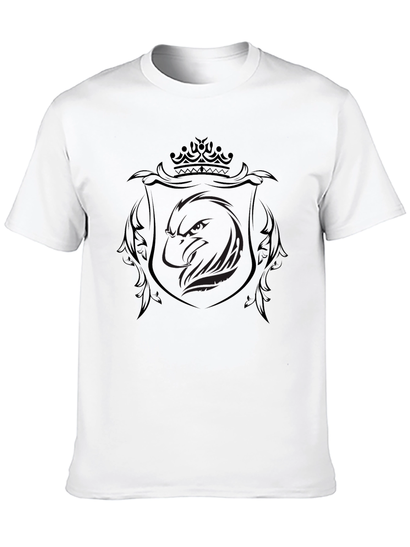 Black Eagle Crest T-Shirt - Stylish Mens Tee