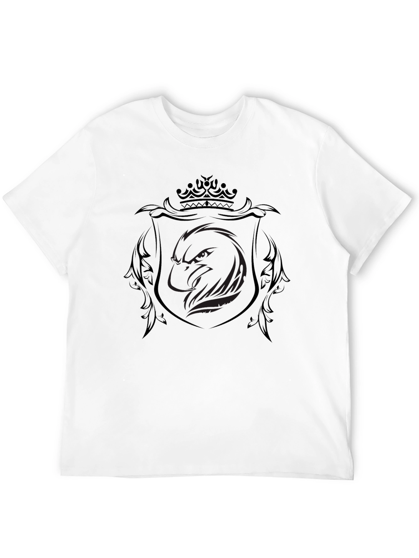 Black Eagle Crest T-Shirt - Stylish Mens Tee