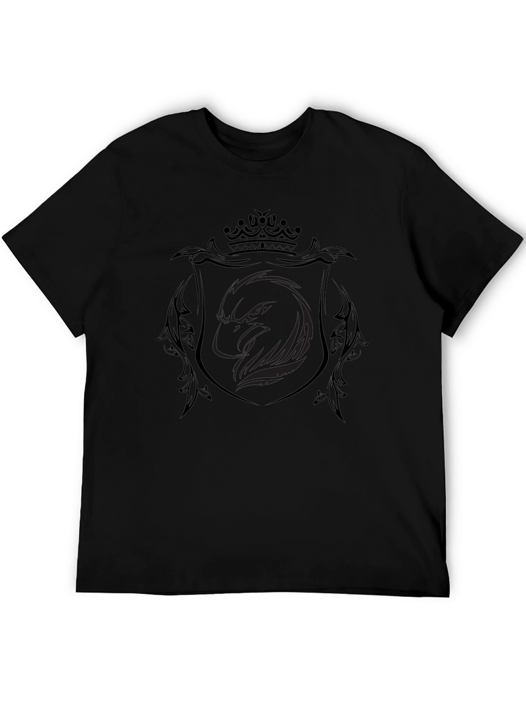 Black Eagle Crest T-Shirt - Stylish Mens Tee