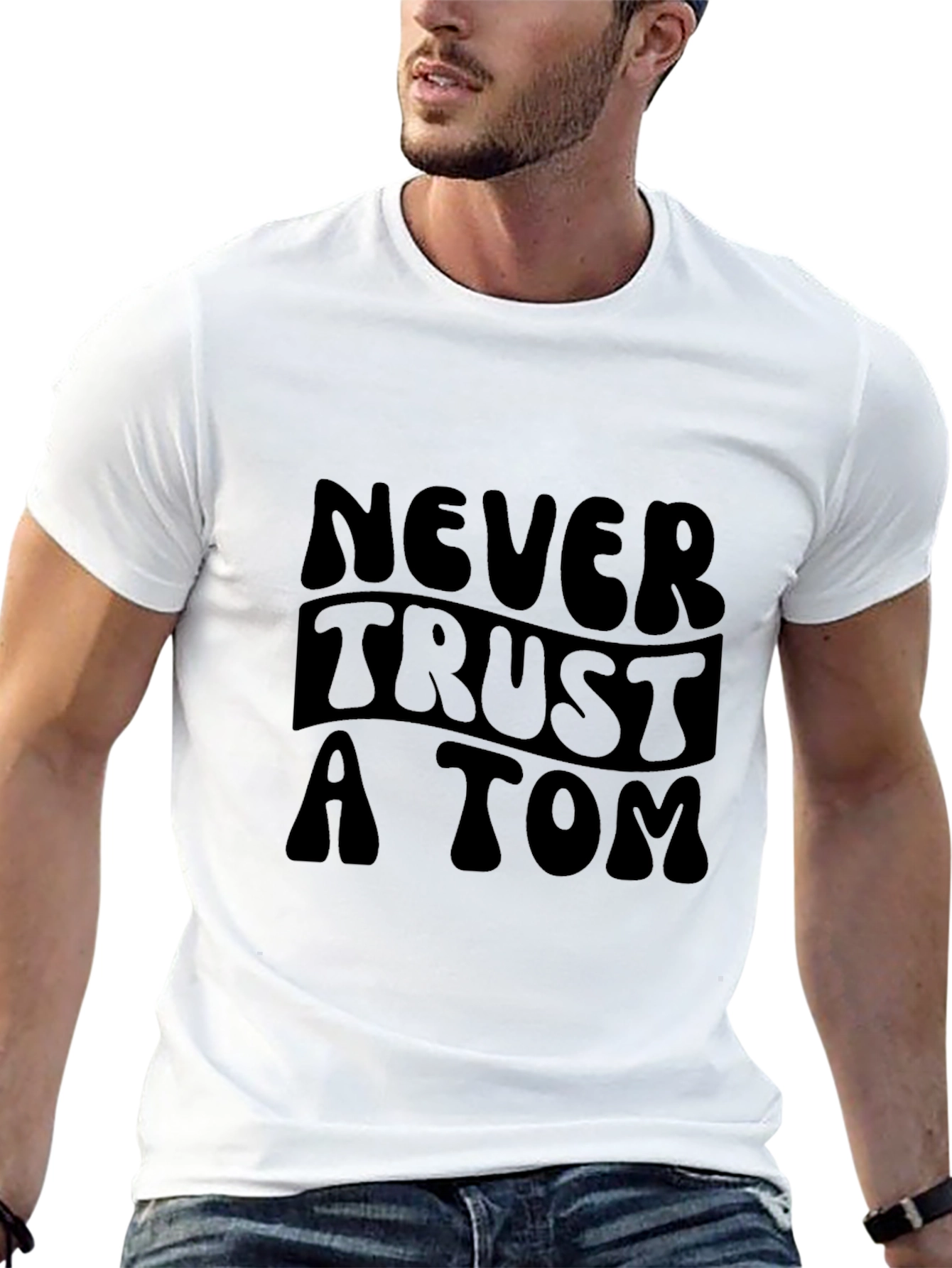 Never Trust a Tom Graphic Tee - Black