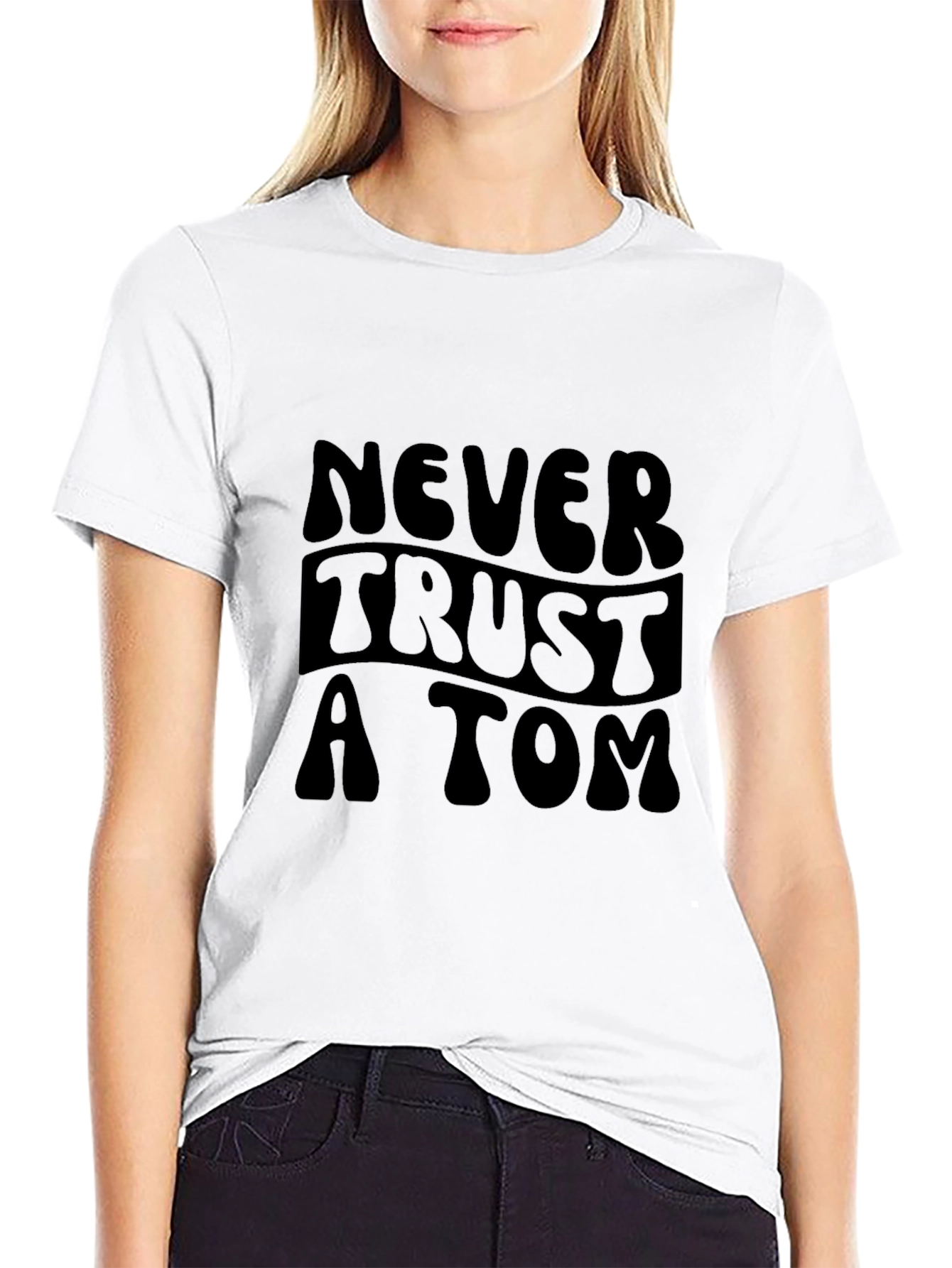 Never Trust a Tom Graphic Tee - Black