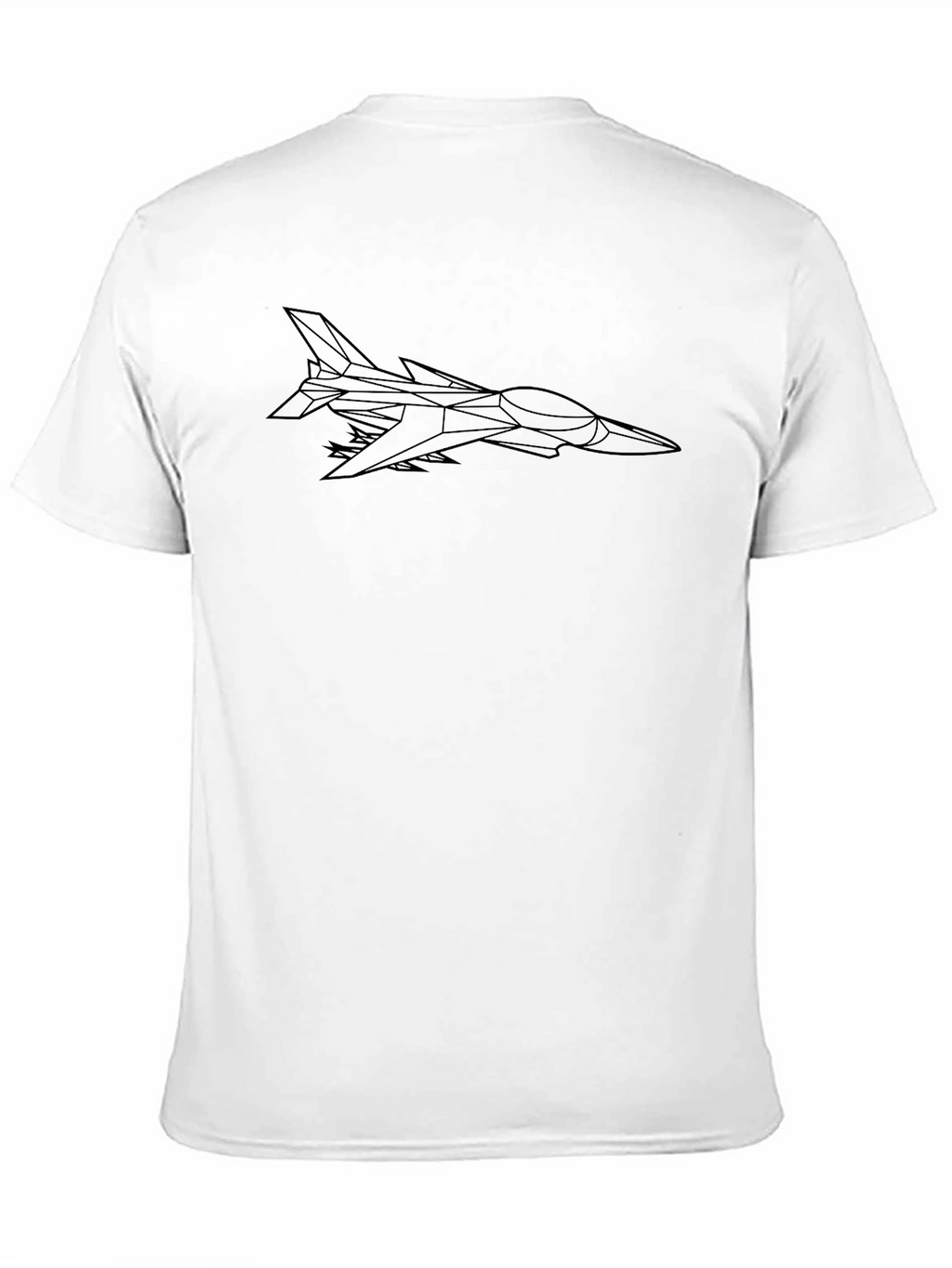 Sleek Black Jet Fighter Graphic Tee