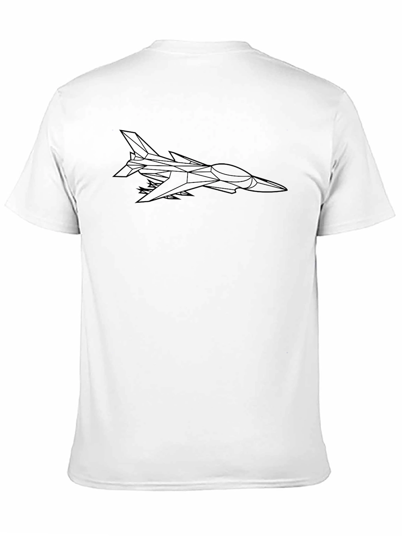 Sleek Black Jet Fighter Graphic Tee
