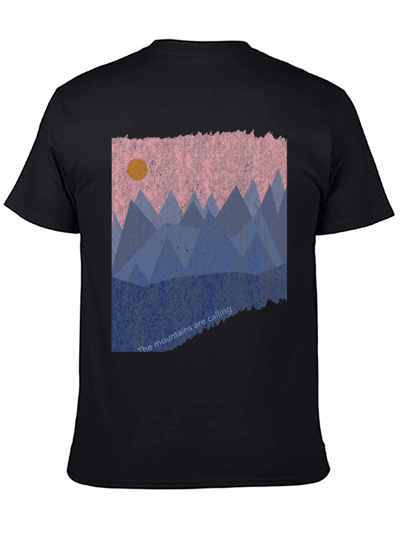 Mountains Calling Graphic Tee - Black Casual T-Shirt