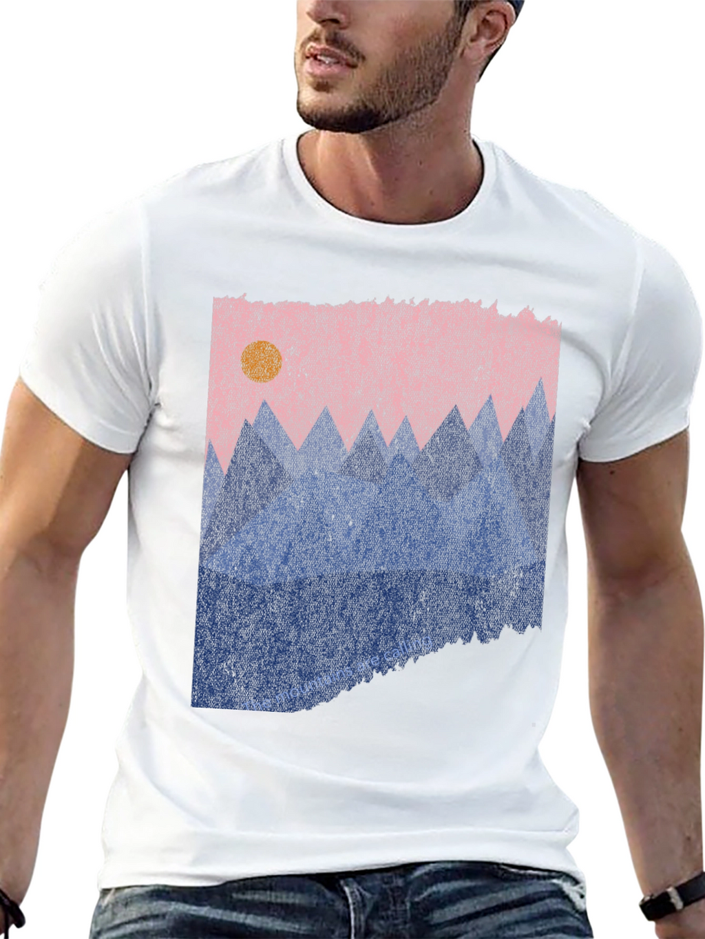 Mountains Calling Graphic Tee - Black Casual T-Shirt