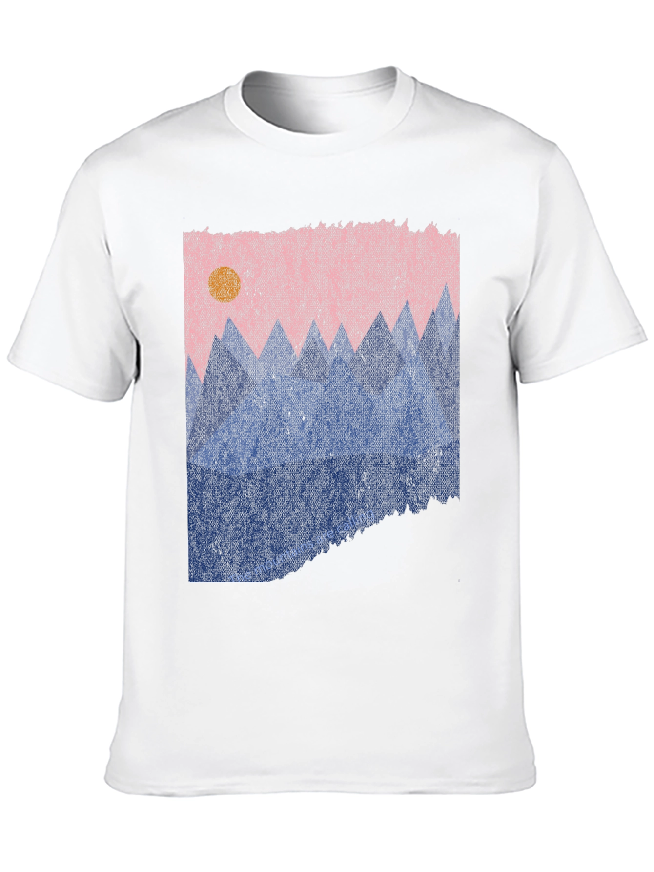 Mountains Calling Graphic Tee - Black Casual T-Shirt