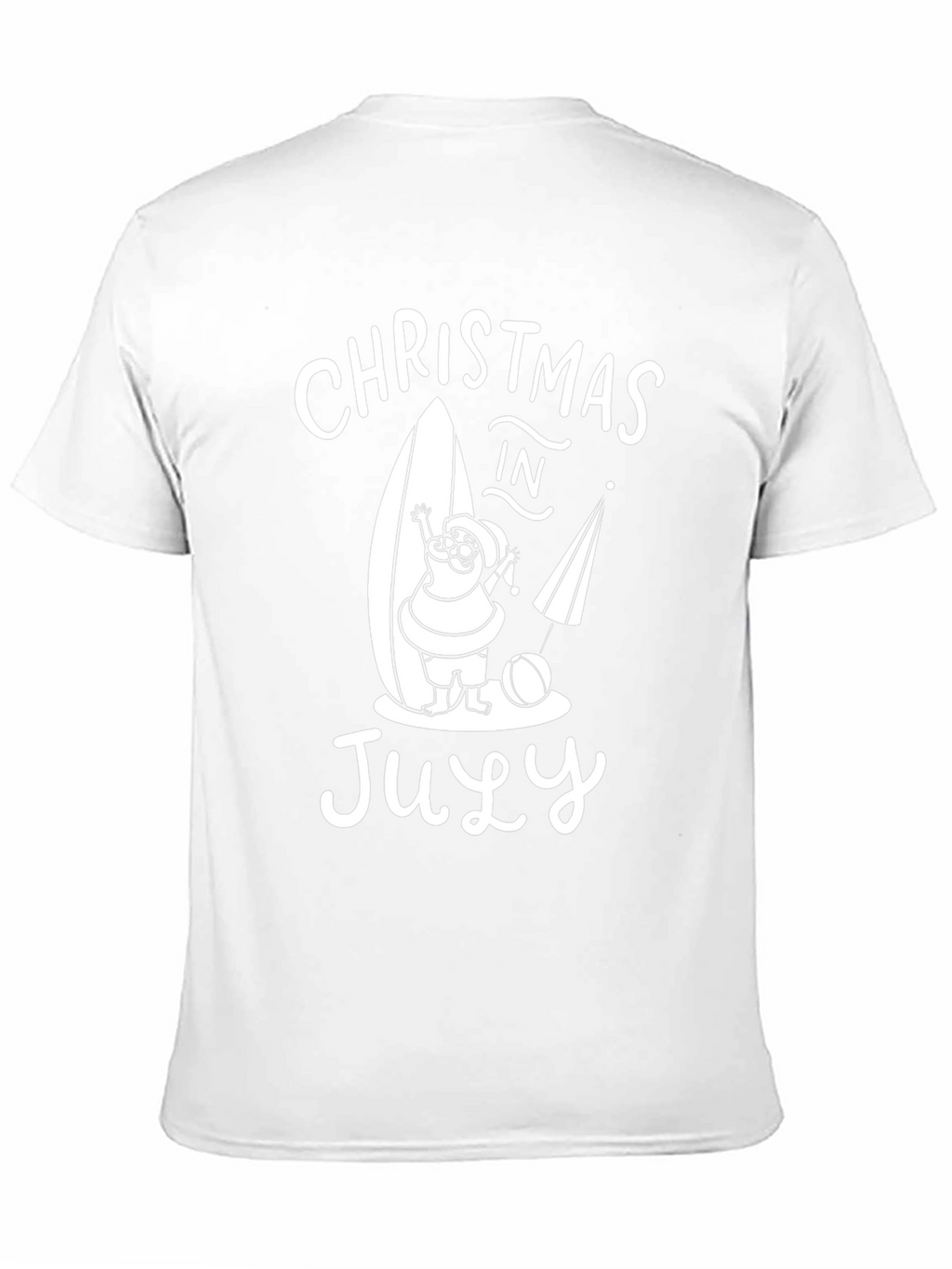 Christmas in July T-Shirt Santa Surf