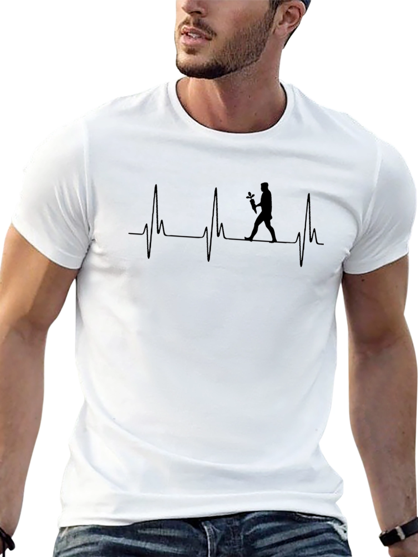 Gardener Heartbeat T-Shirt - Gardening Lover Tee
