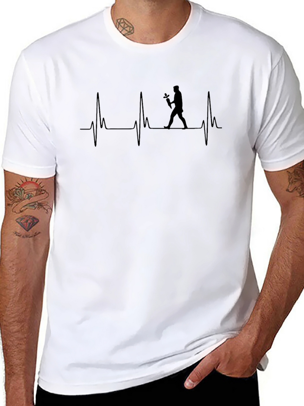 Gardener Heartbeat T-Shirt - Gardening Lover Tee