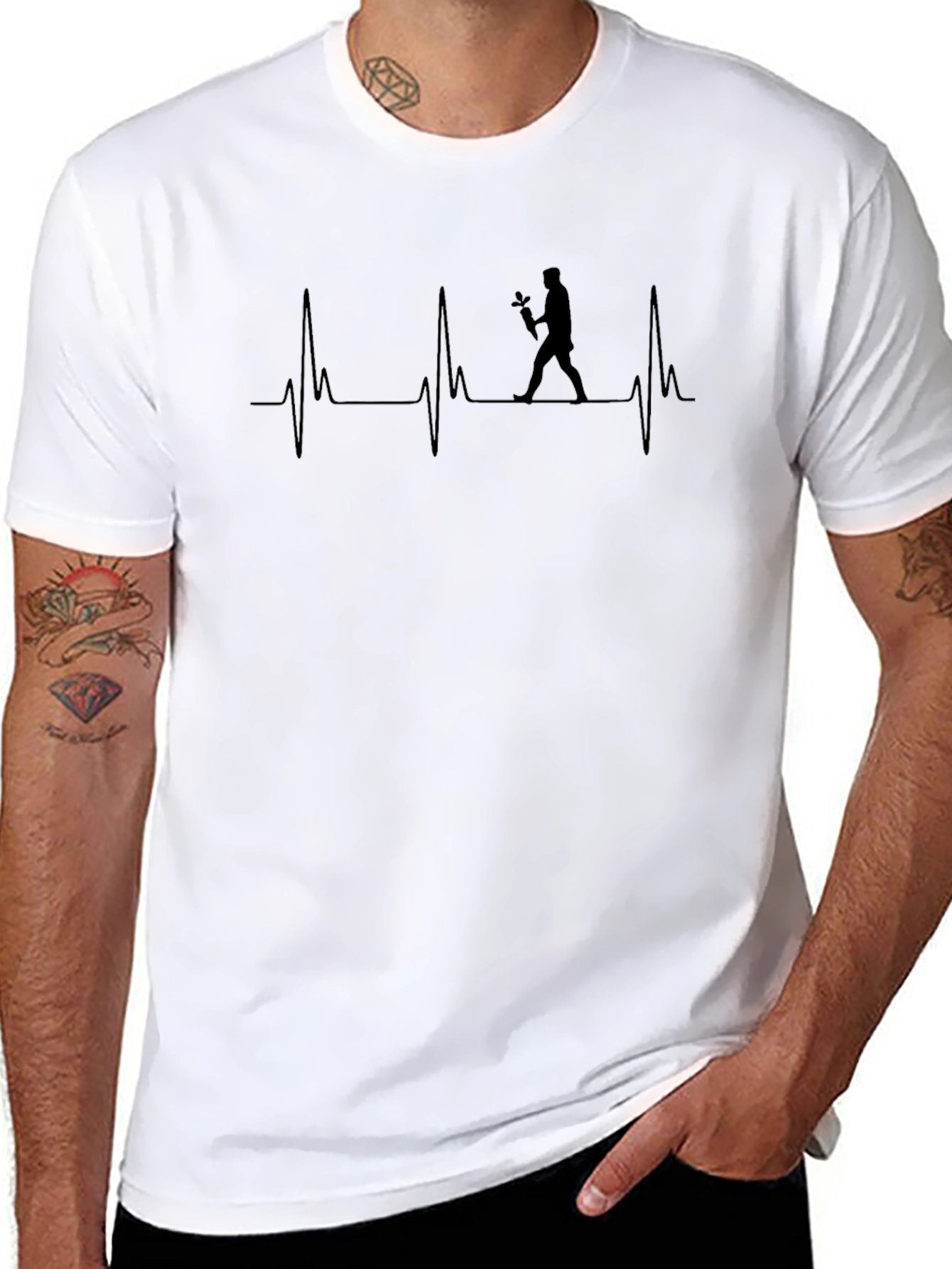 Gardener Heartbeat T-Shirt - Gardening Lover Tee