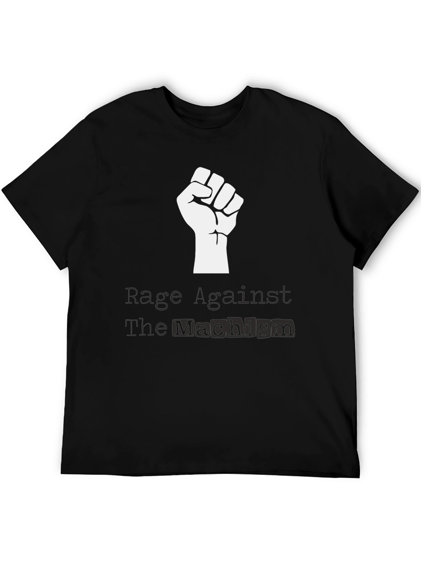 Rage Against Machism Black Graphic Tee