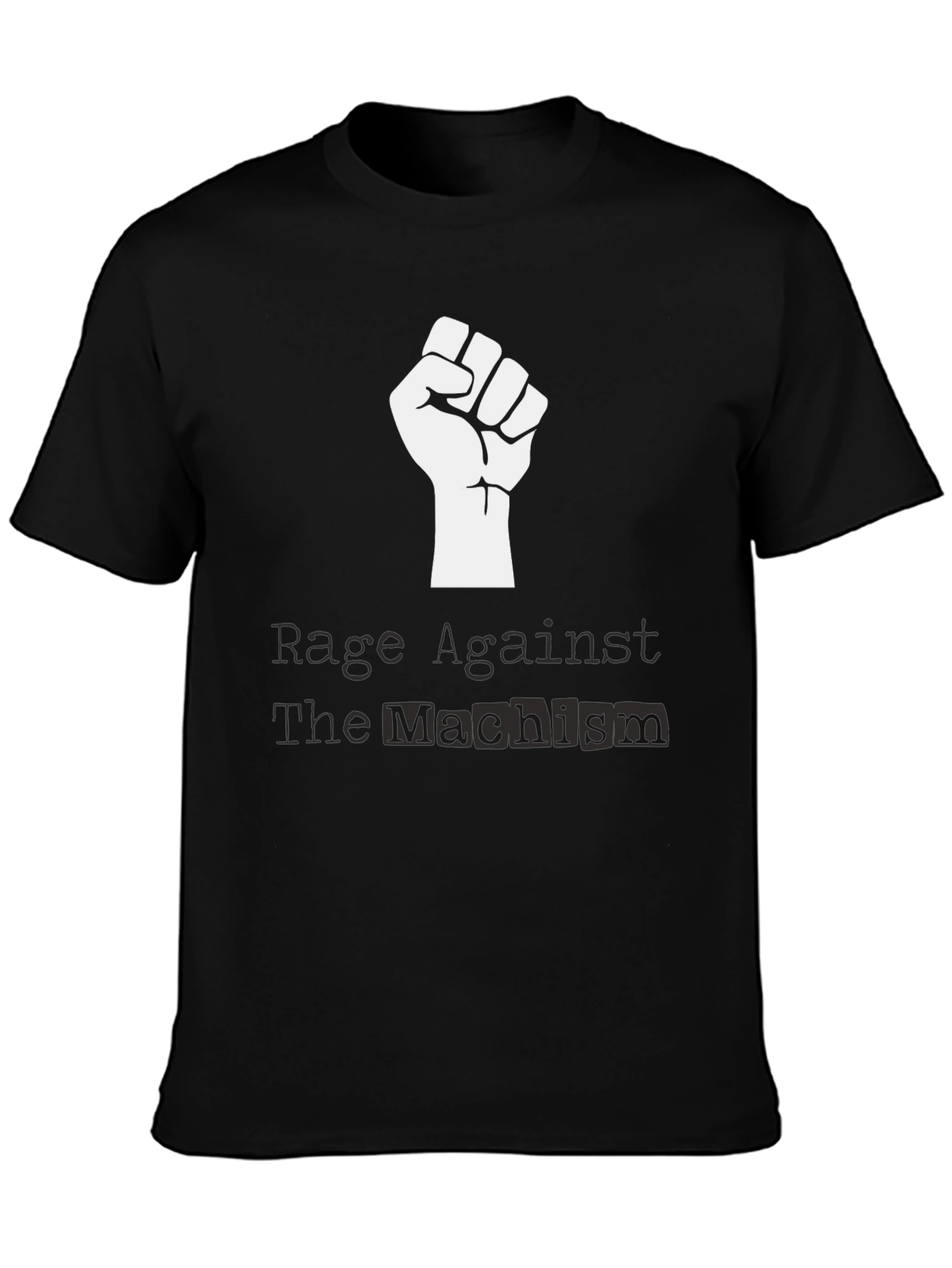 Rage Against Machism Black Graphic Tee