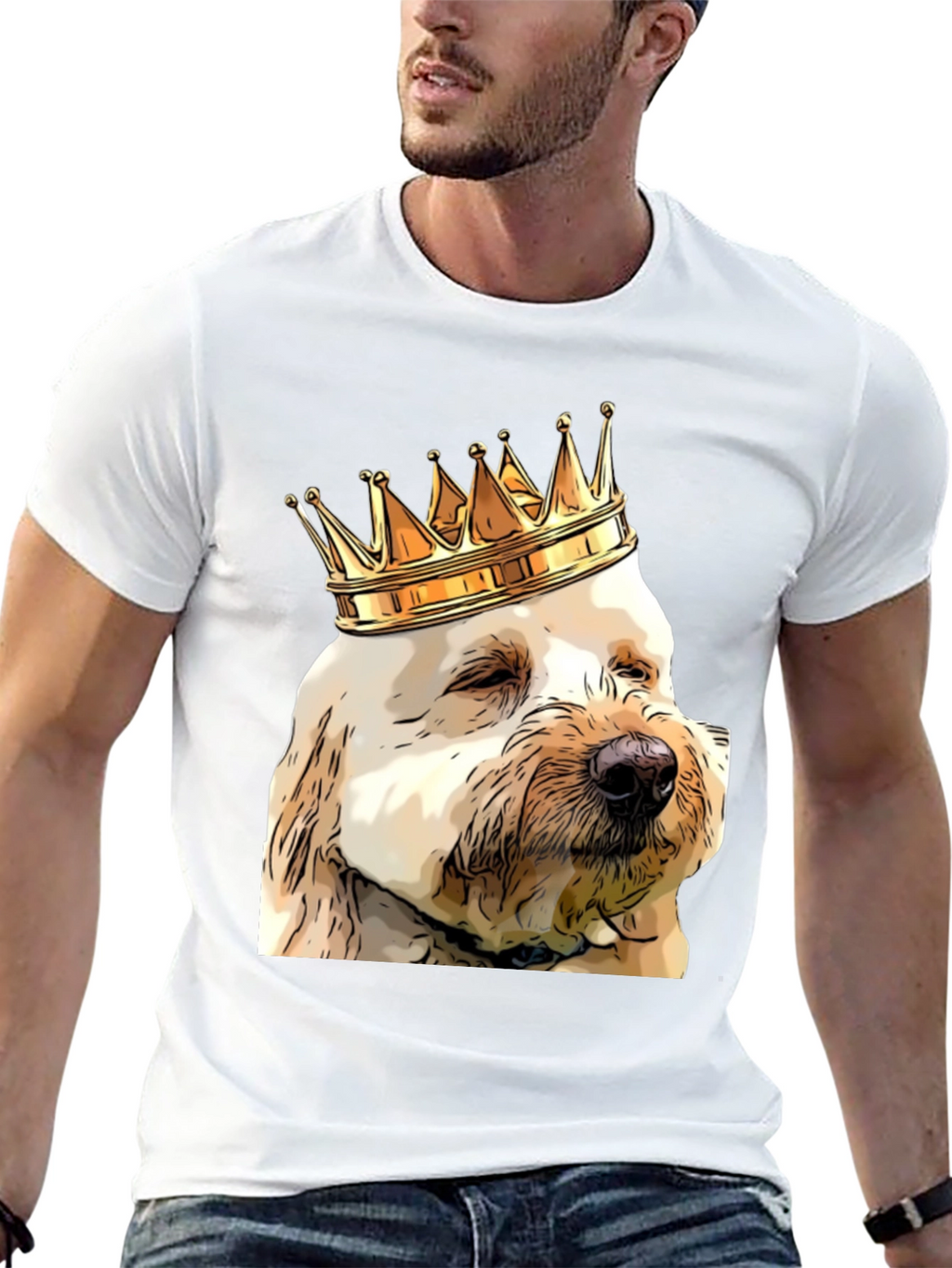 King Dog T-Shirt - Funny Pet Lover Tee