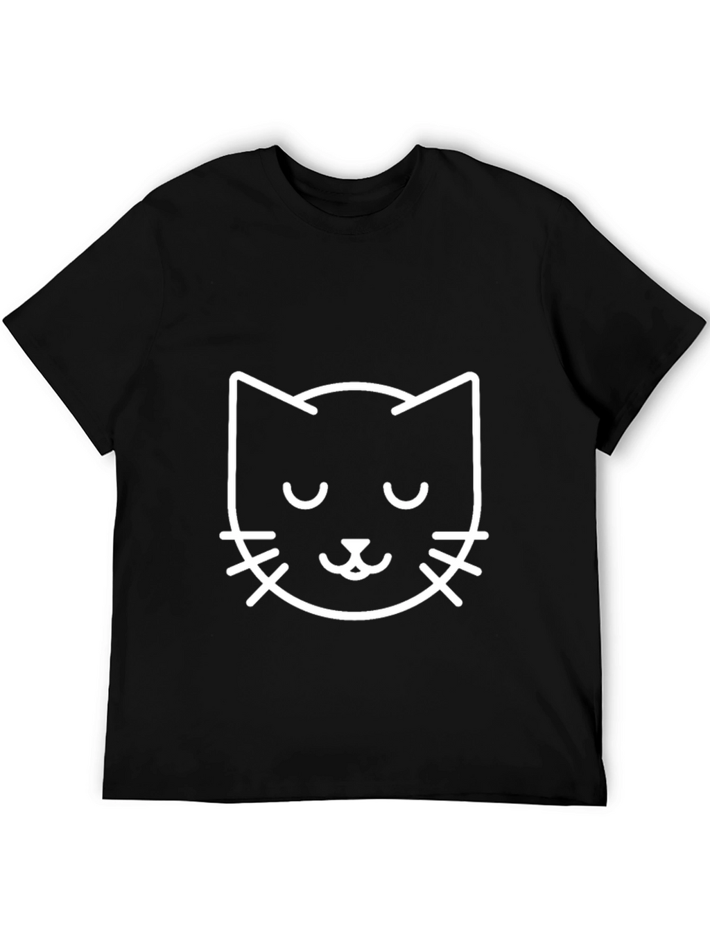 Cool Cat Graphic Tee - Black Cotton Blend Shirt
