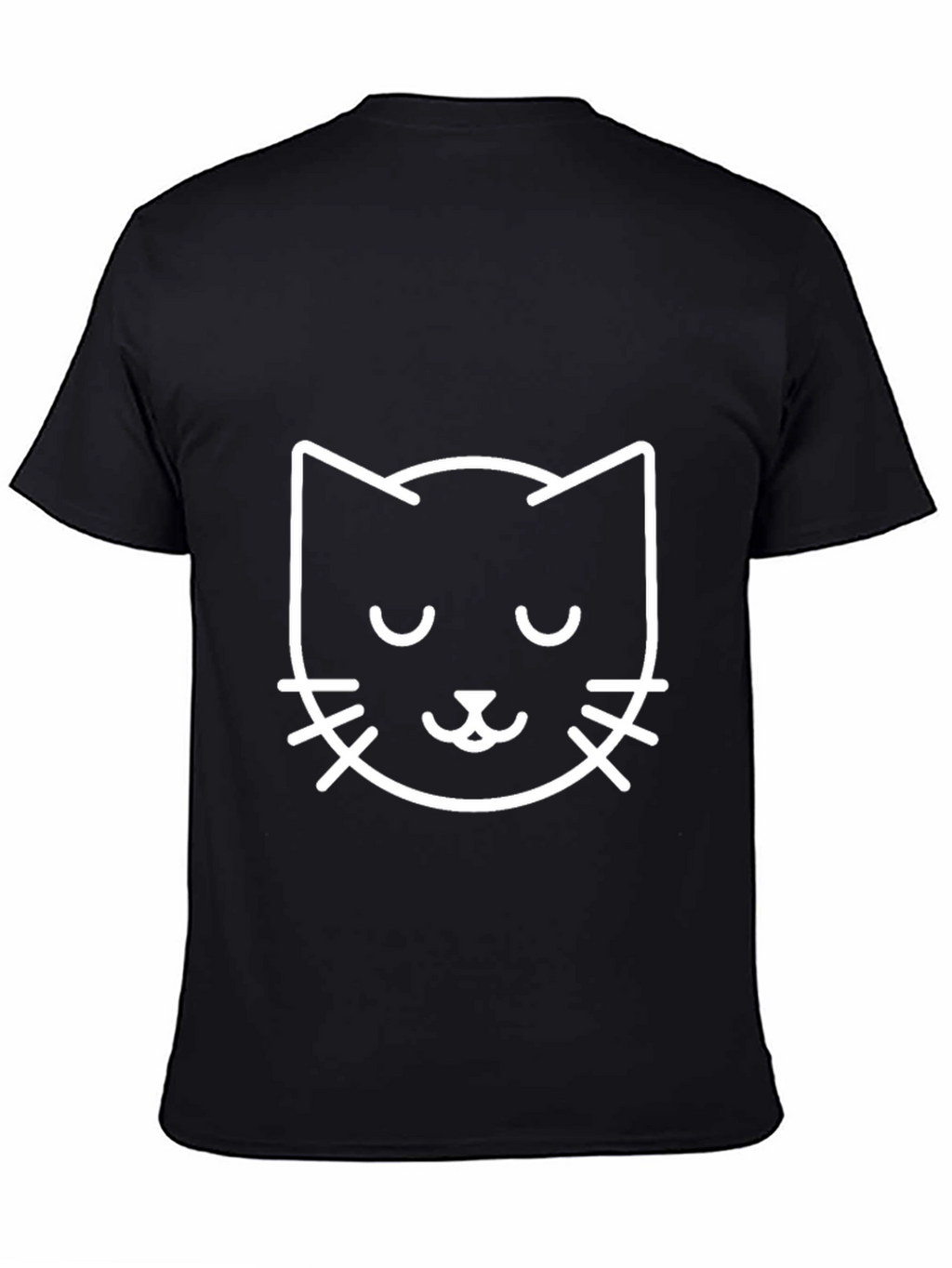 Cool Cat Graphic Tee - Black Cotton Blend Shirt