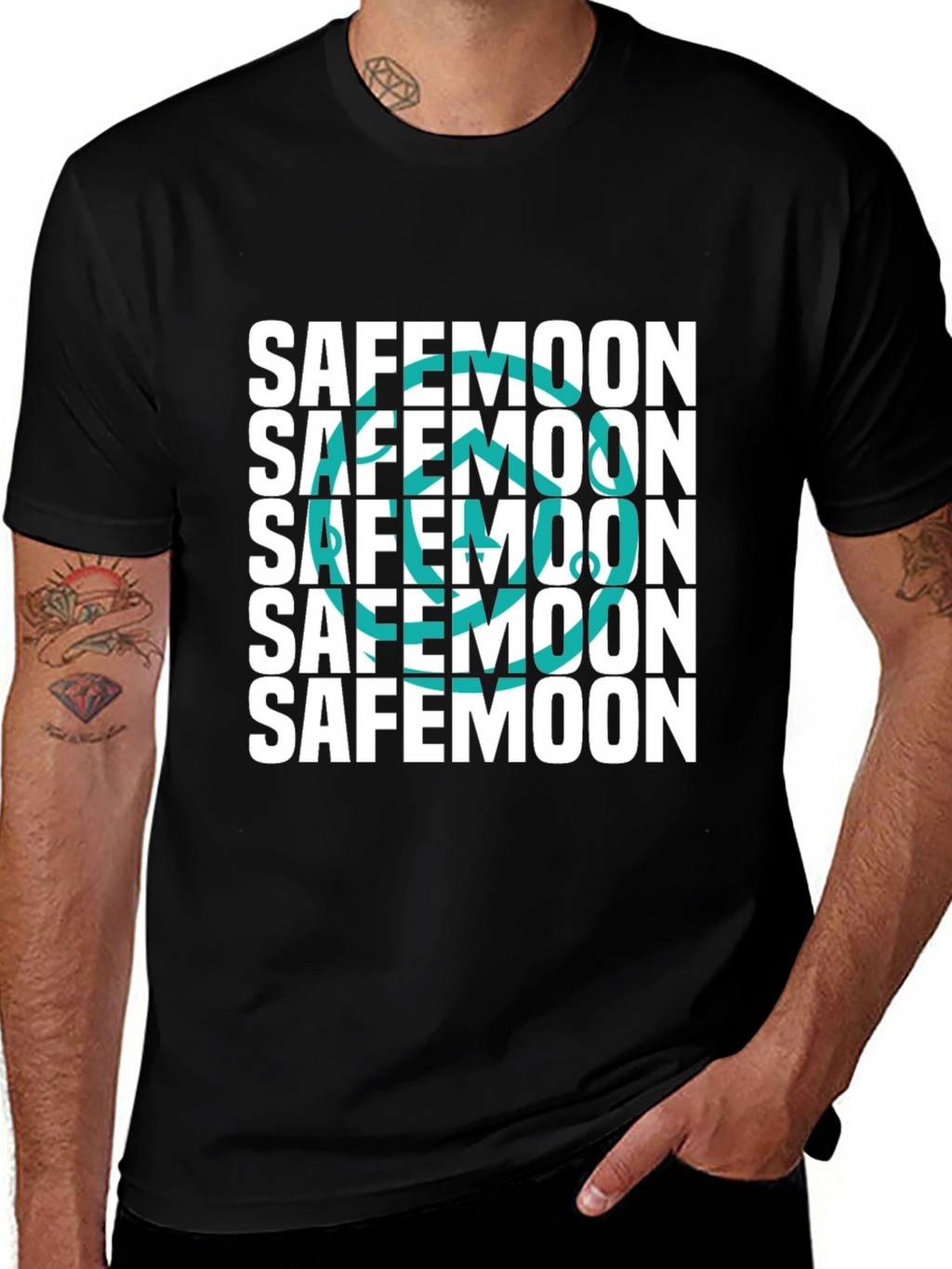 SafeMoon Crypto Black T-Shirt