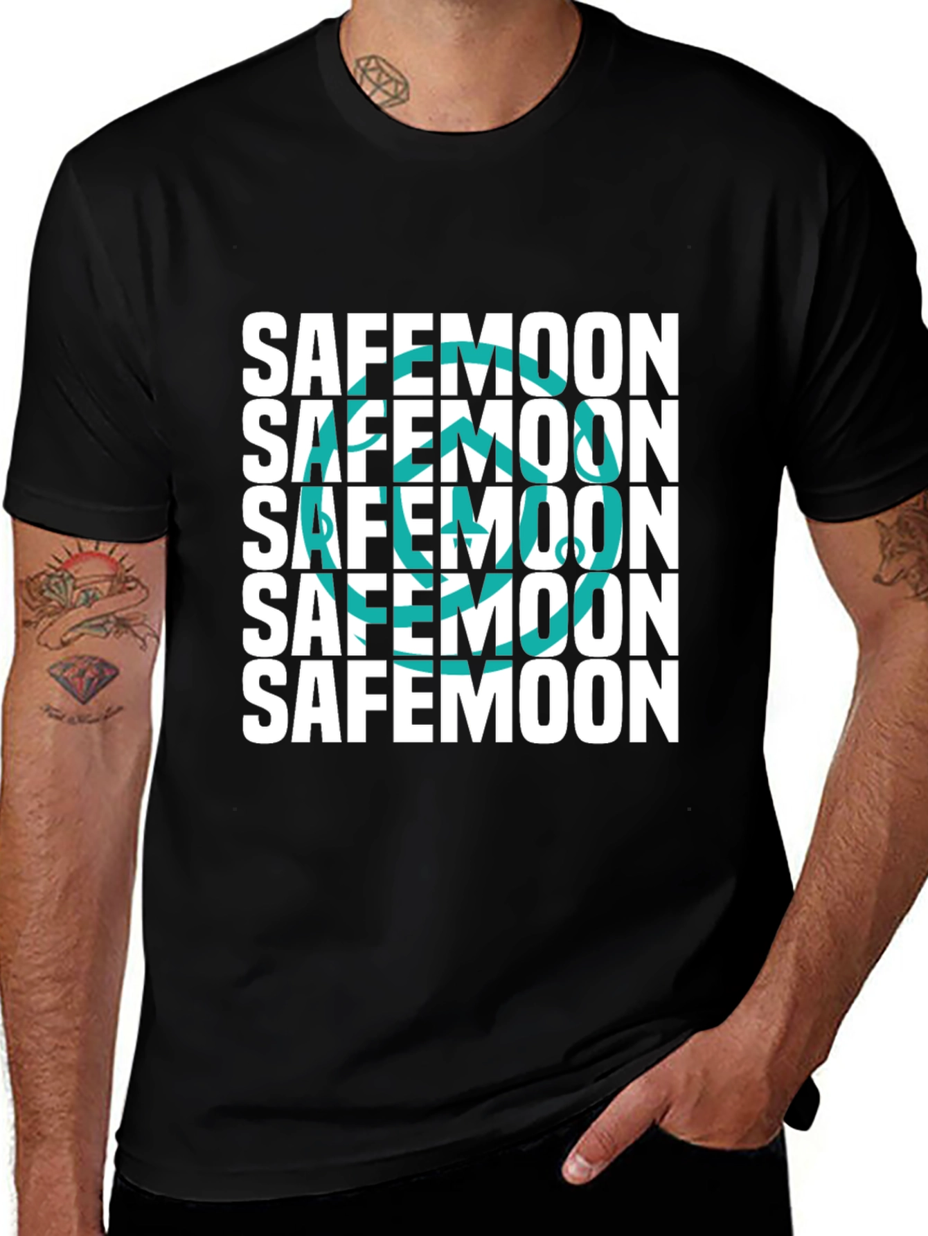 SafeMoon Crypto Black T-Shirt