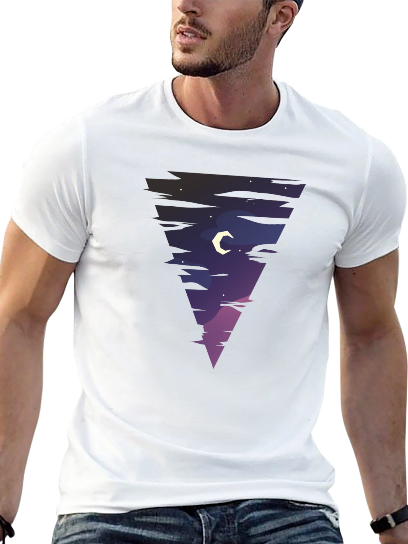 Night Sky Triangle Graphic Tee
