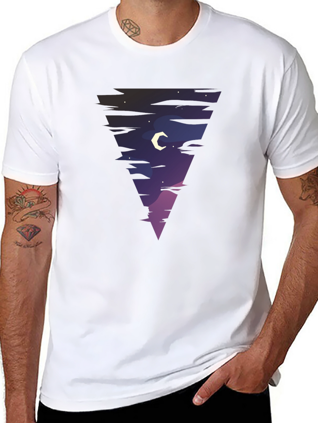 Night Sky Triangle Graphic Tee