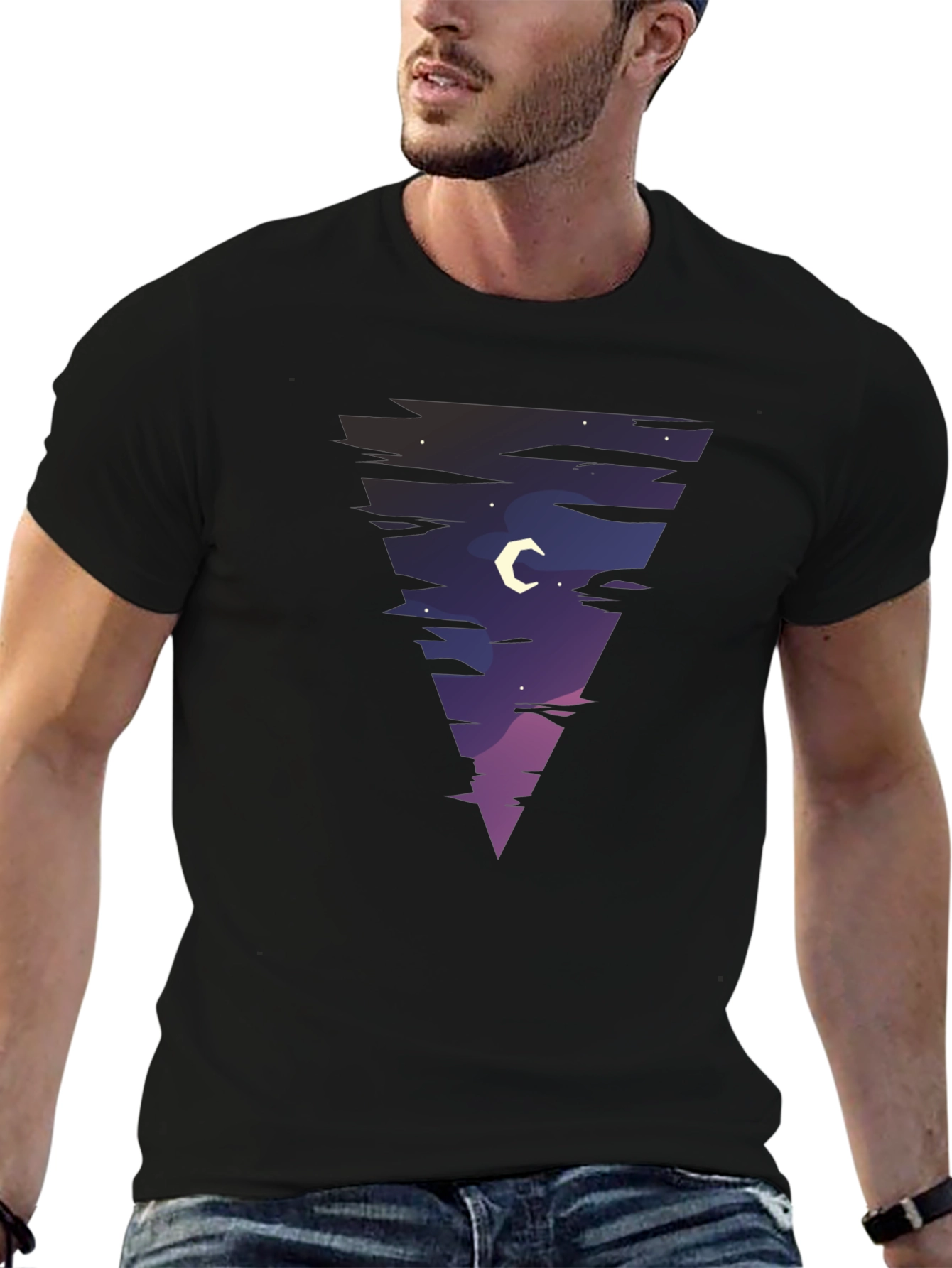 Night Sky Triangle Graphic Tee