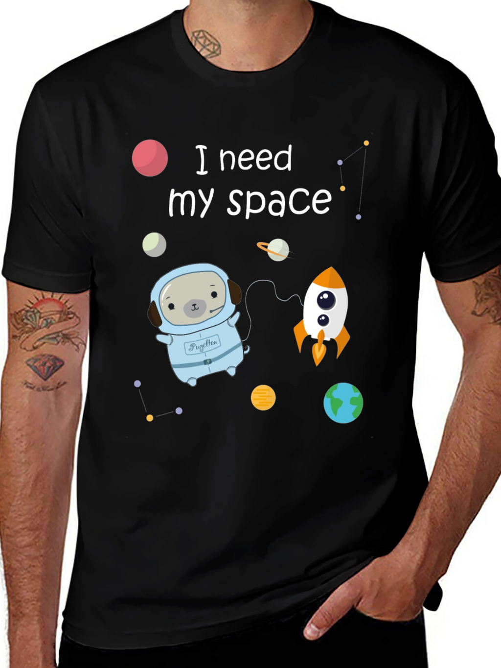 Space Pug T-Shirt
