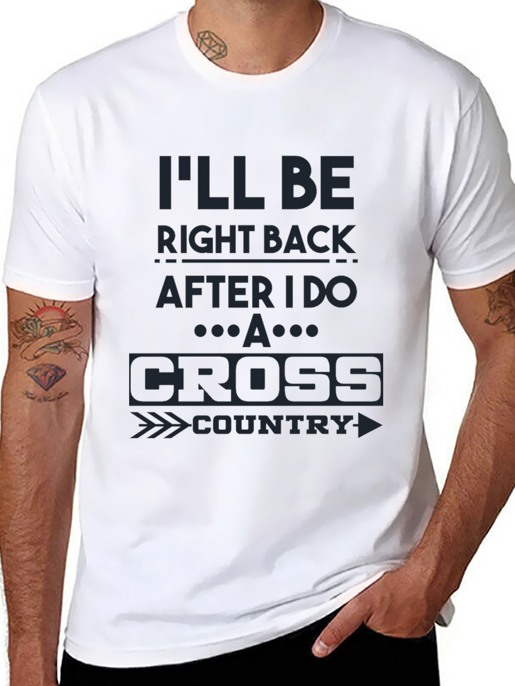 Mens Cross Country Runner T-Shirt