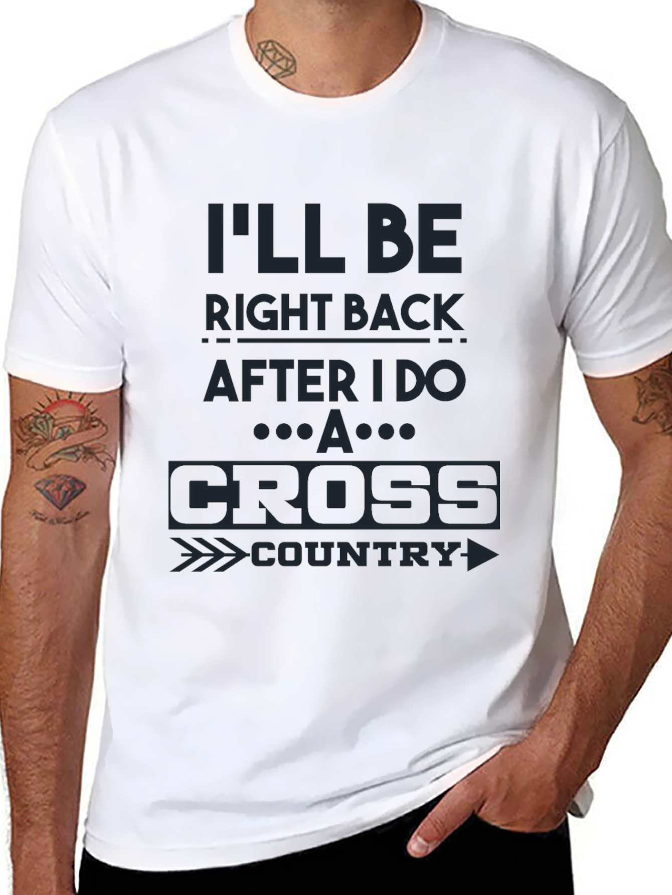Mens Cross Country Runner T-Shirt