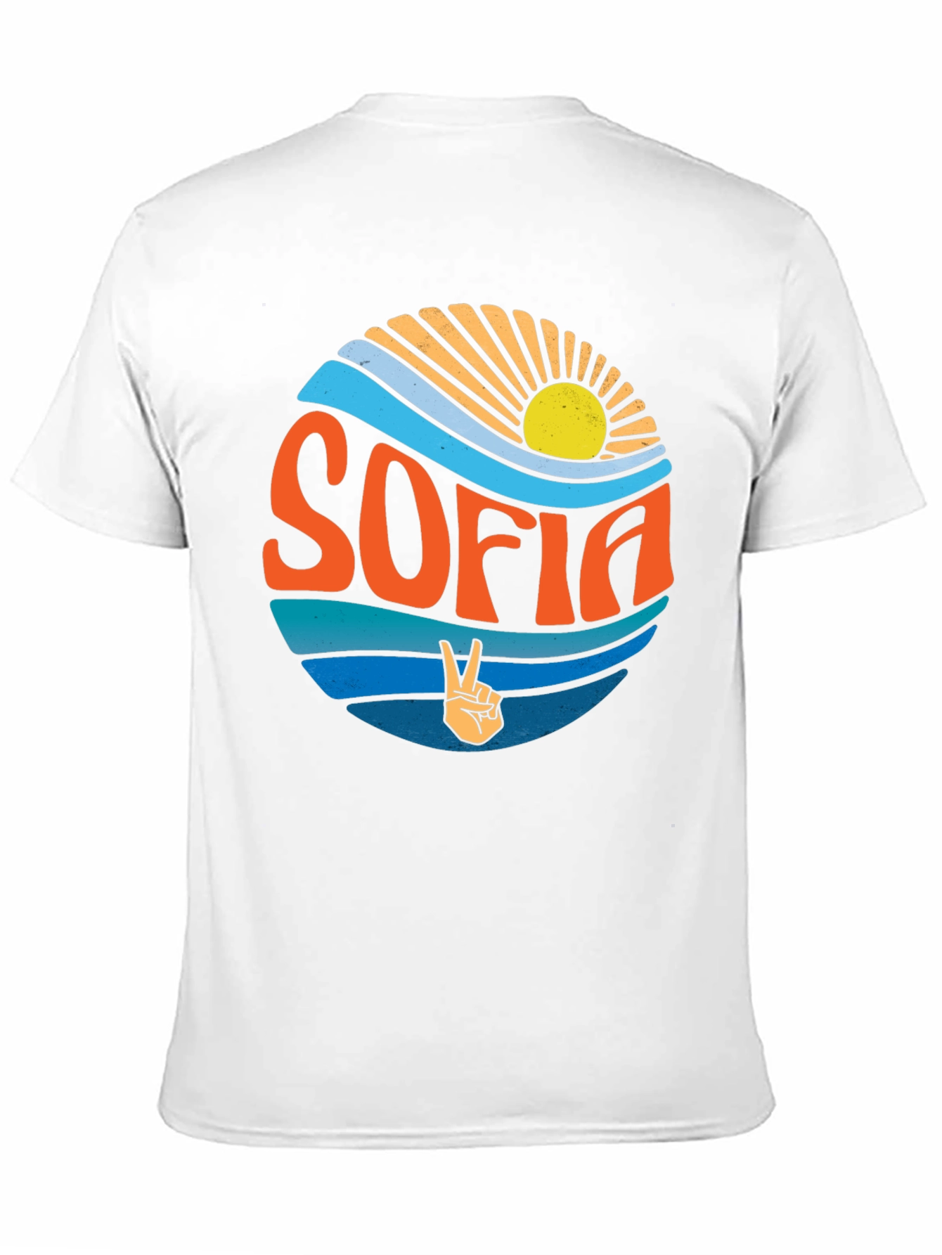 Retro SOFIA Peace Sign T-Shirt