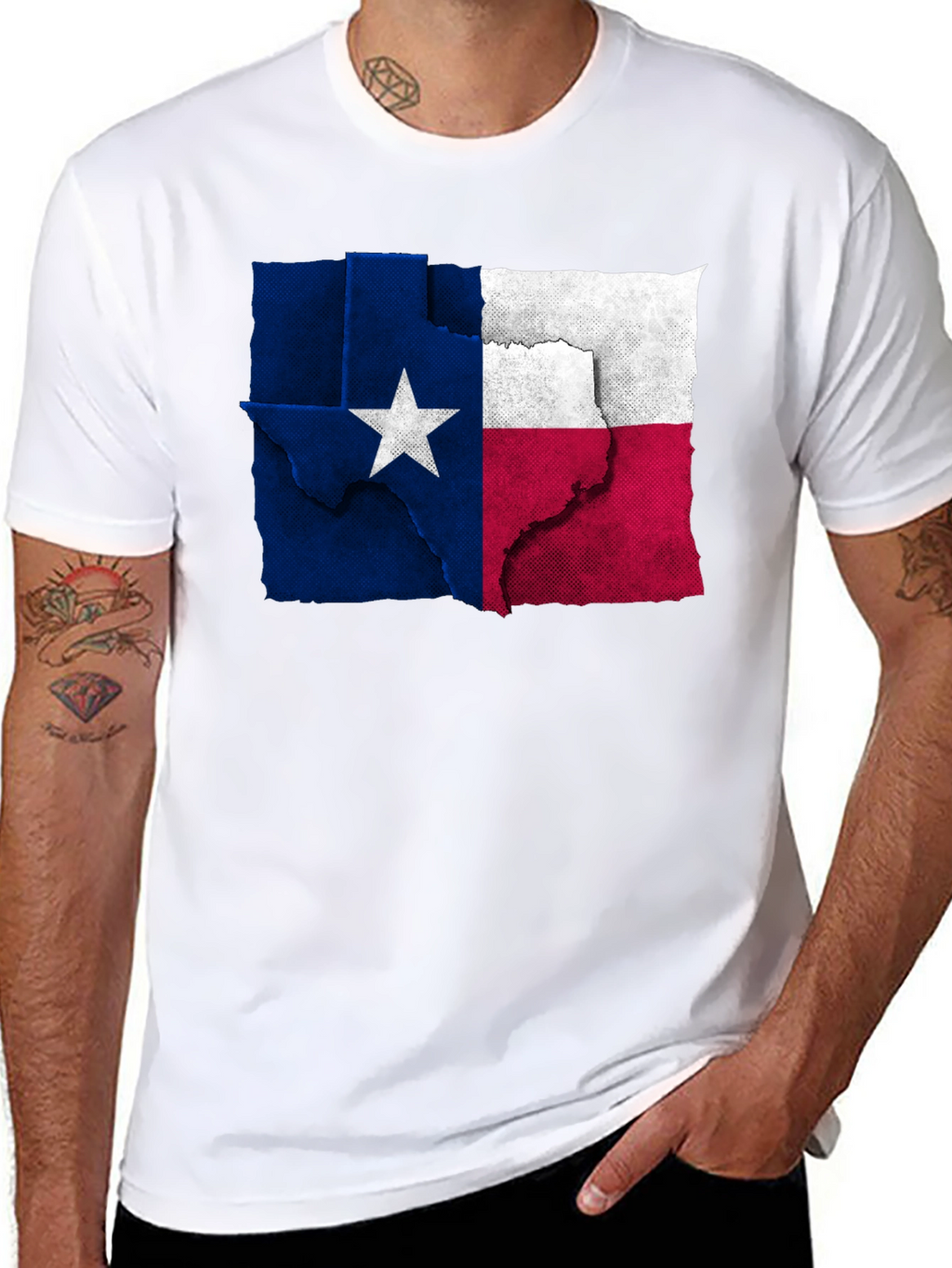 Texas Flag Graphic Tee - Black
