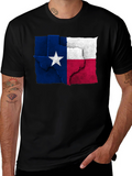 Texas Flag Graphic Tee - Black