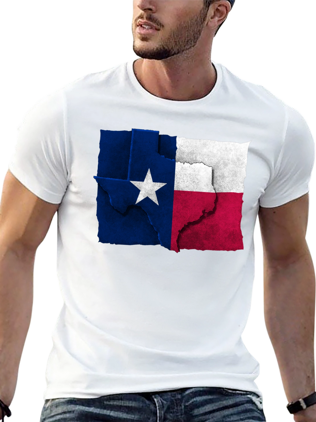 Texas Flag Graphic Tee - Black