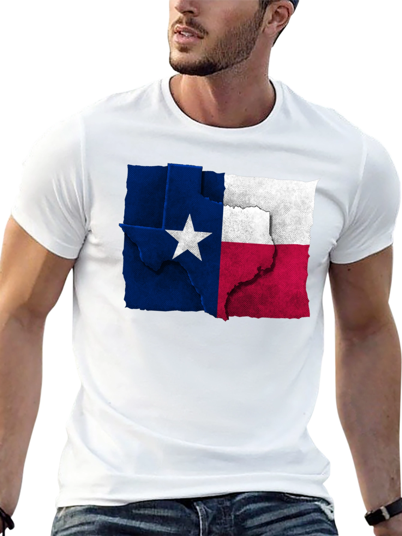 Texas Flag Graphic Tee - Black