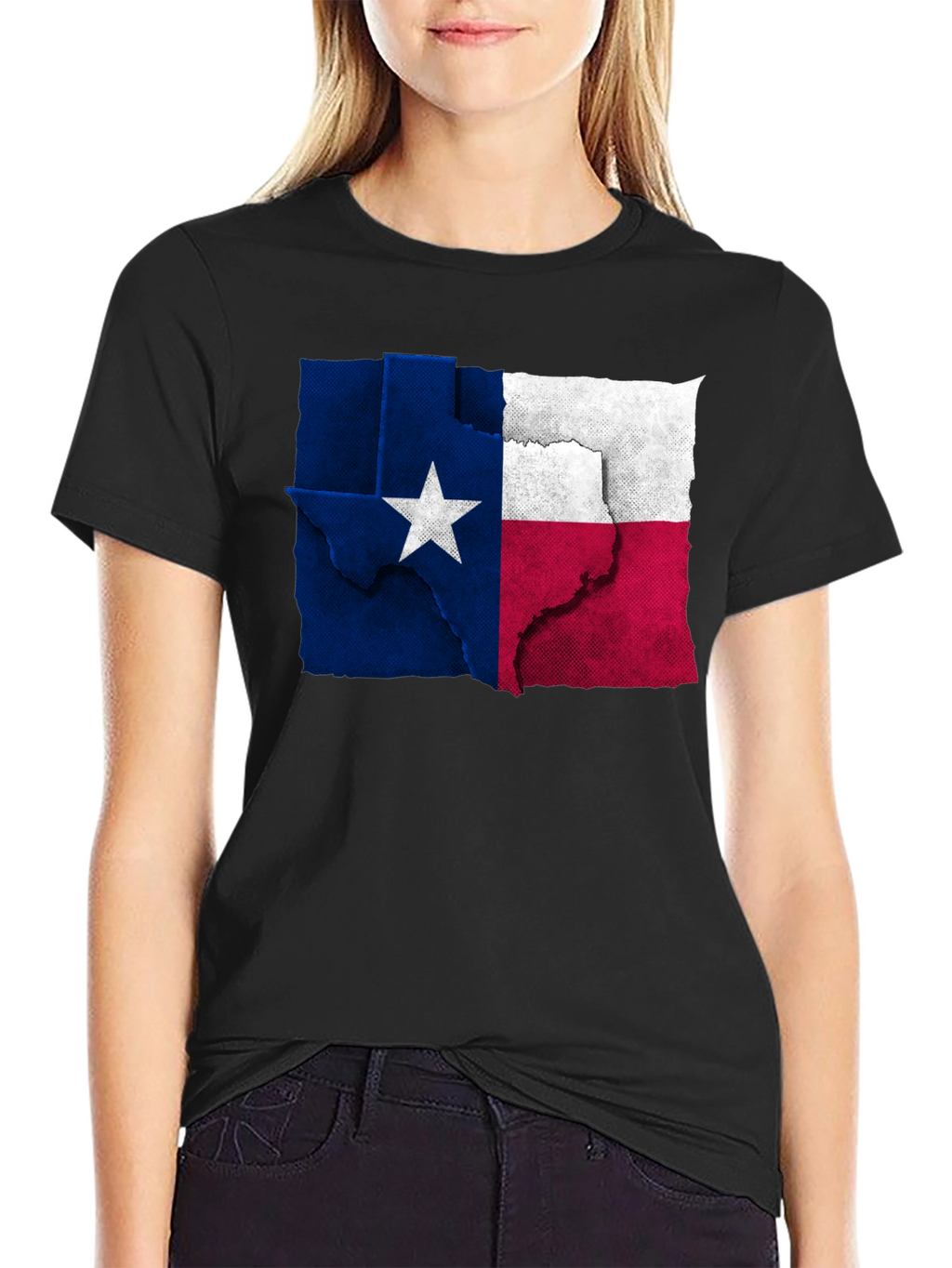 Texas Flag Graphic Tee - Black