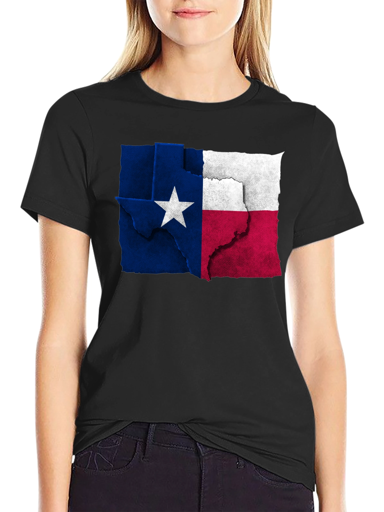 Texas Flag Graphic Tee - Black