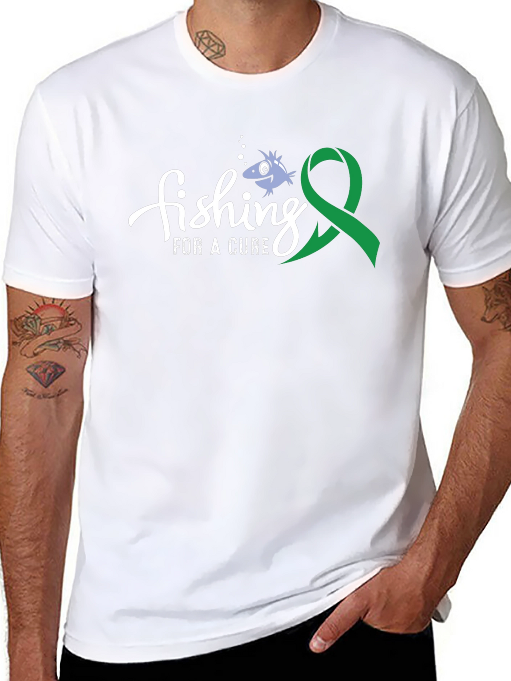 Fishing For A Cure Awareness T-Shirt