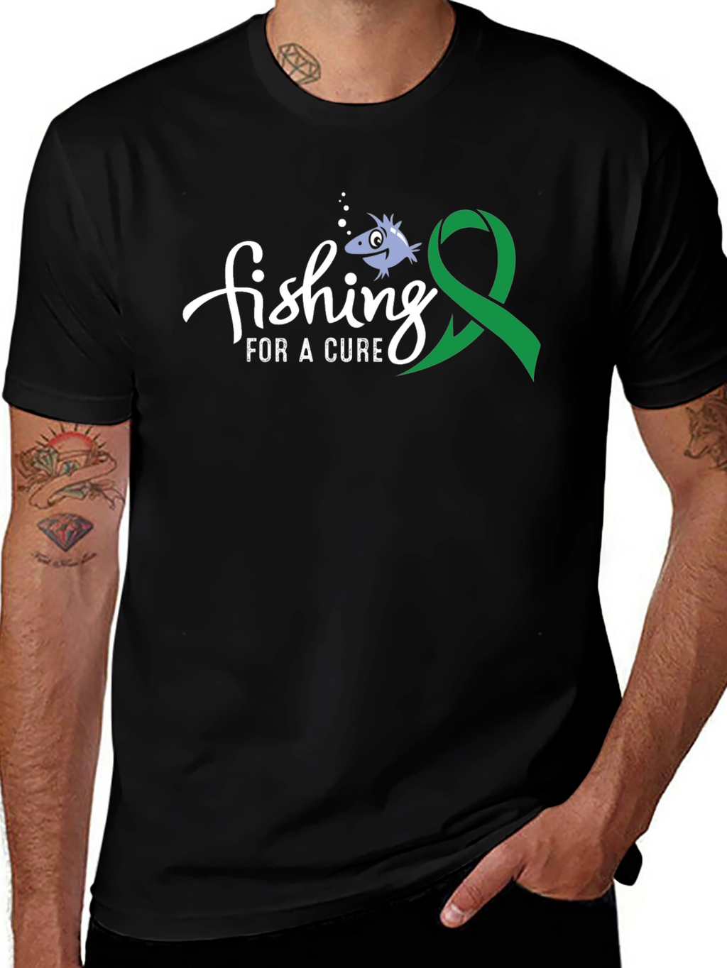 Fishing For A Cure Awareness T-Shirt