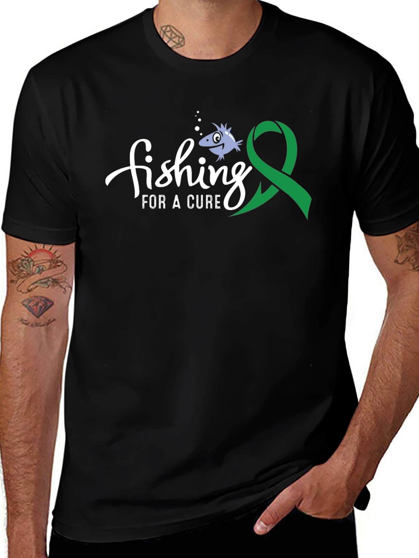 Fishing For A Cure Awareness T-Shirt
