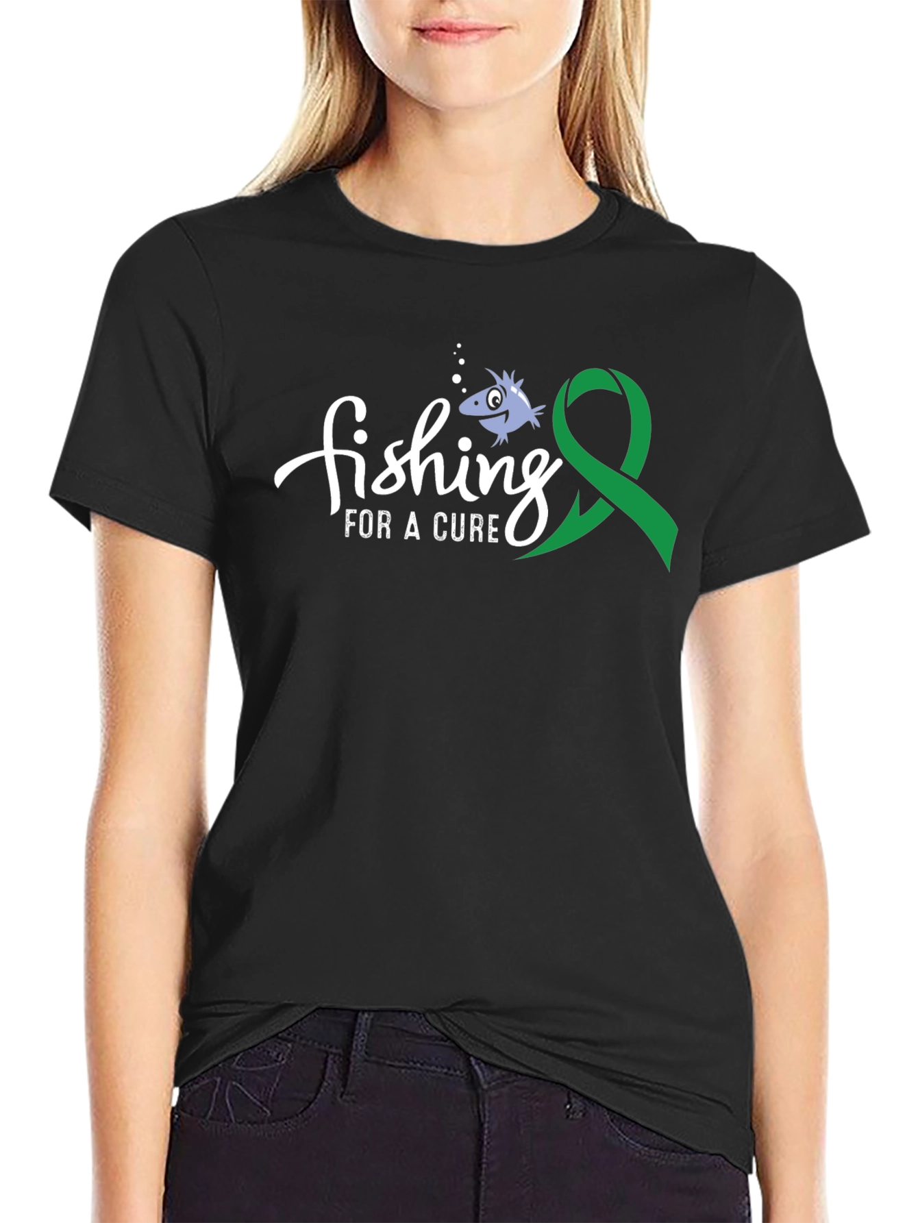 Fishing For A Cure Awareness T-Shirt