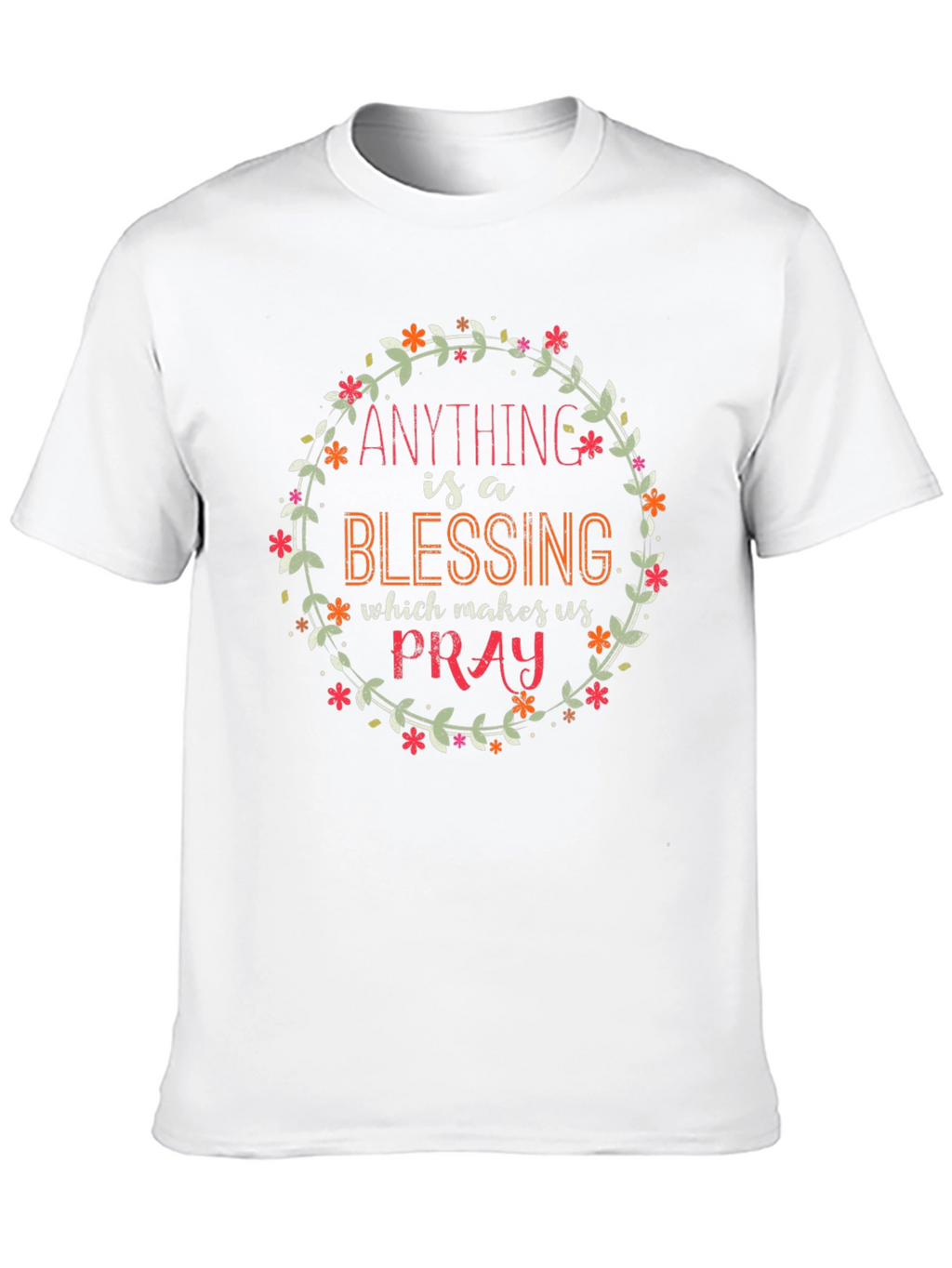 Floral Blessing T-Shirt - Inspirational Graphic Tee